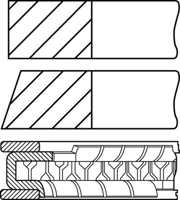 Goetze Engine 08-449500-00 - Комплект поршневых колец abcparts.ee