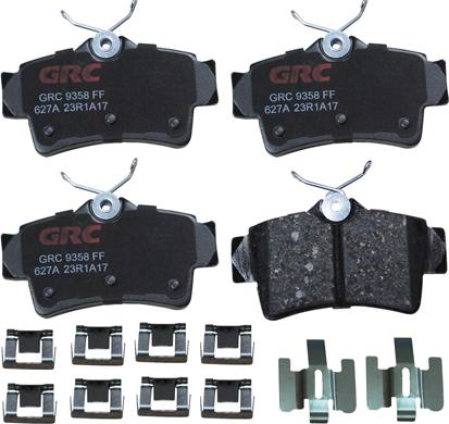 GRC GCD627A - Тормозные колодки, дисковые, комплект abcparts.ee