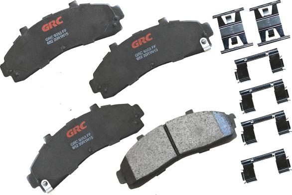 GRC GMD652 - Тормозные колодки, дисковые, комплект abcparts.ee