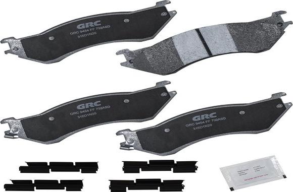 GRC GPRD702ASD - Тормозные колодки, дисковые, комплект abcparts.ee