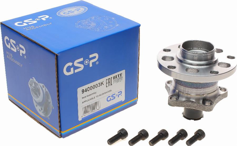 GSP 9400003K - Комплект подшипника, ступицы колеса abcparts.ee
