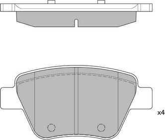 Hagen GP2314 - Тормозные колодки, дисковые, комплект abcparts.ee