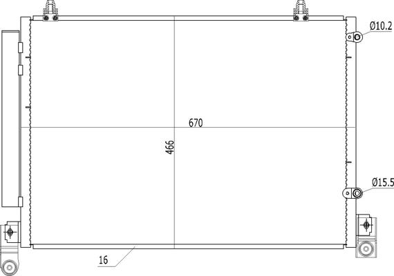 Hart 619 067 - Конденсатор кондиционера abcparts.ee