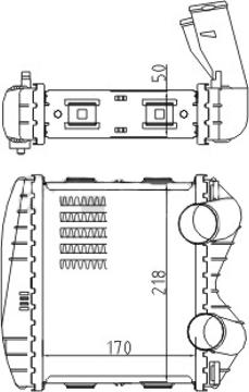 Hart 620 809 - Интеркулер, теплообменник турбины abcparts.ee