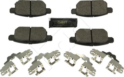 Hart 260 764 - Тормозные колодки, дисковые, комплект abcparts.ee