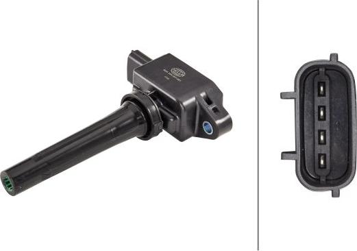 HELLA 5DA 358 057-591 - Катушка зажигания abcparts.ee