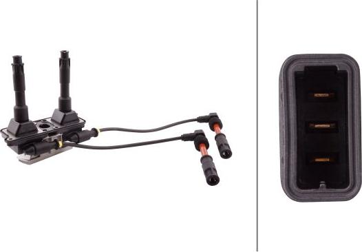 HELLA 5DA 358 057-551 - Катушка зажигания abcparts.ee