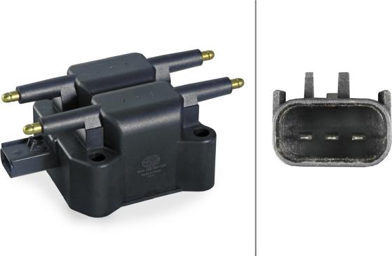 HELLA 5DA 358 057-151 - Катушка зажигания abcparts.ee
