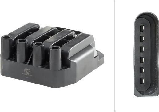 HELLA 5DA 358 000-181 - Катушка зажигания abcparts.ee