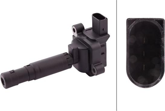 HELLA 5DA 358 000-821 - Катушка зажигания abcparts.ee