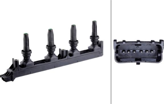 HELLA 5DA 358 168-051 - Катушка зажигания abcparts.ee