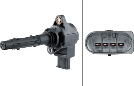 HELLA 5DA 358 168-361 - Катушка зажигания abcparts.ee