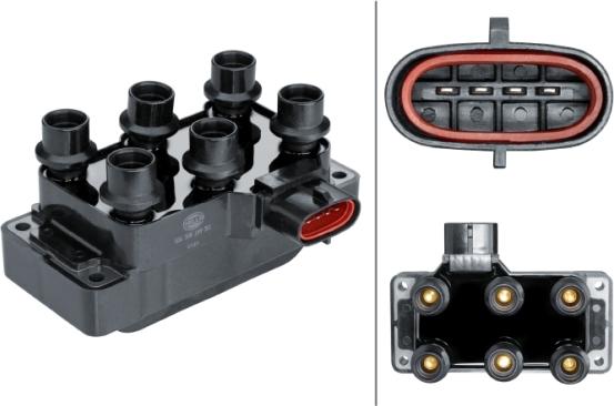 HELLA 5DA 358 168-301 - Катушка зажигания abcparts.ee