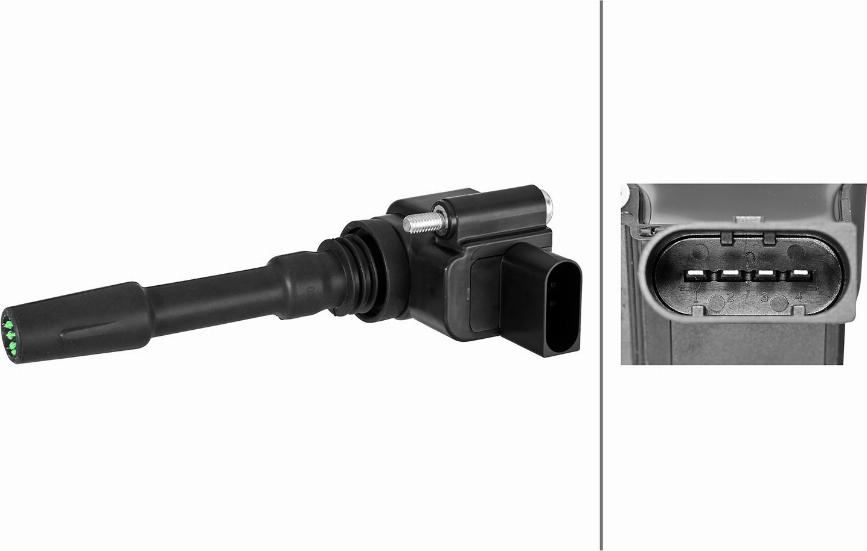 HELLA 5DA 358 101-541 - Катушка зажигания abcparts.ee