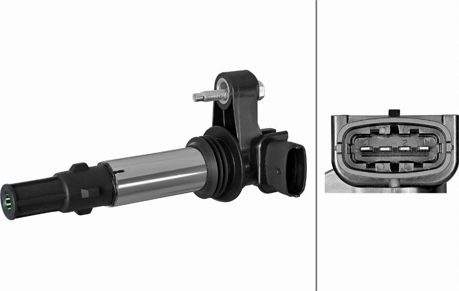 HELLA 5DA 358 102-731 - Катушка зажигания abcparts.ee