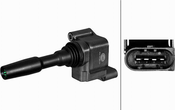 HELLA 5DA 358 290-131 - Катушка зажигания abcparts.ee