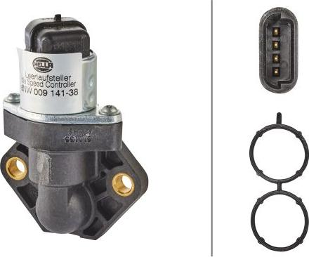 HELLA 6NW 009 141-381 - Поворотная заслонка, подвод воздуха abcparts.ee