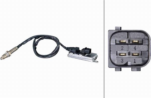 HELLA 6PN 358 186-511 - NOx-датчик, впрыск карбамида abcparts.ee