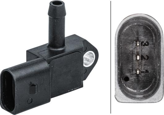 HELLA 6PP 009 409-591 - Датчик, давление выхлопных газов abcparts.ee
