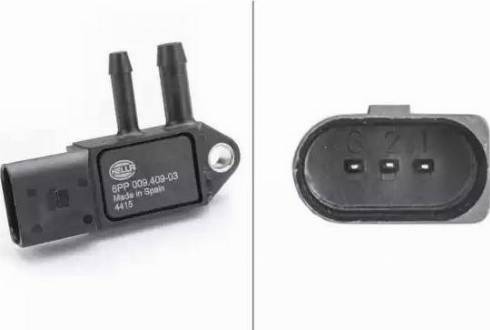HELLA 6PP 009 409-031 - Датчик, давление выхлопных газов abcparts.ee