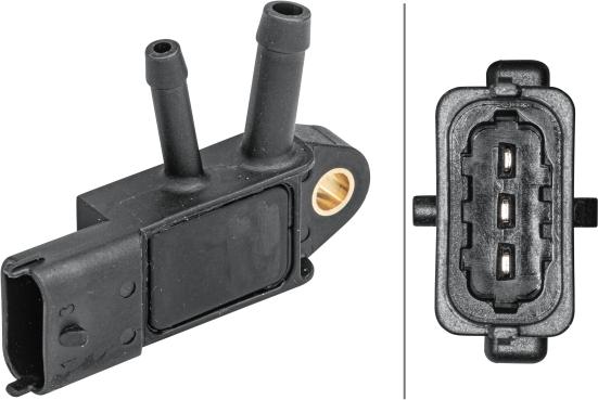 HELLA 6PP 009 409-191 - Датчик, давление выхлопных газов abcparts.ee