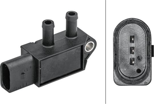 HELLA 6PP 009 409-161 - Датчик, давление выхлопных газов abcparts.ee