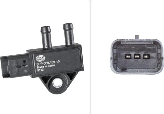 HELLA 6PP 009 409-101 - Датчик, давление выхлопных газов abcparts.ee