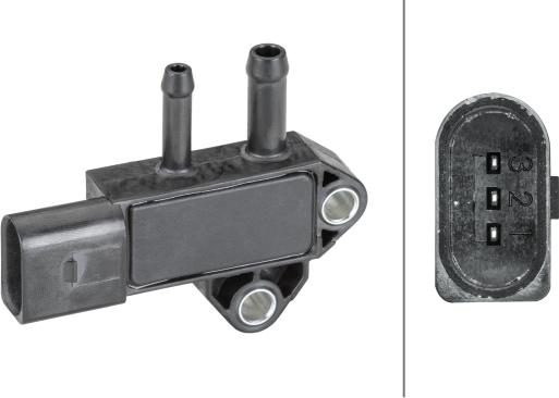 HELLA 6PP 009 409-361 - Датчик, давление выхлопных газов abcparts.ee