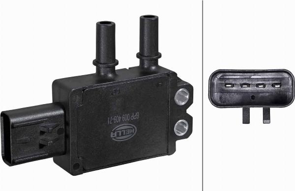 HELLA 6PP 009 409-711 - Датчик, давление выхлопных газов abcparts.ee