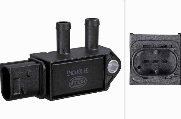 HELLA 6PP 009 409-721 - Датчик, давление выхлопных газов abcparts.ee