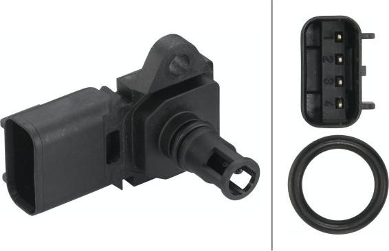 HELLA 6PP 009 400-491 - Датчик, давление наддува abcparts.ee