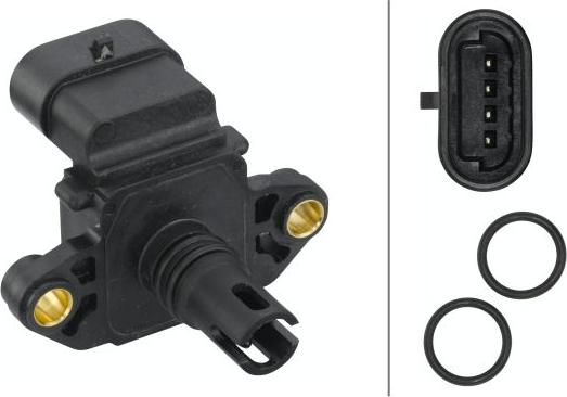HELLA 6PP 009 400-581 - Датчик, давление наддува abcparts.ee