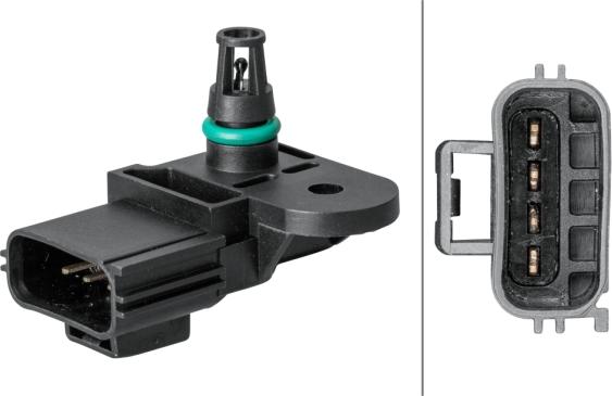 HELLA 6PP 009 400-601 - Датчик, давление во впускной трубе abcparts.ee