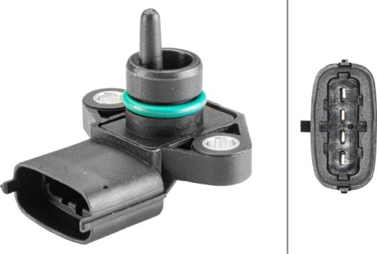 HELLA 6PP 358 152-201 - Датчик, давление во впускной трубе abcparts.ee