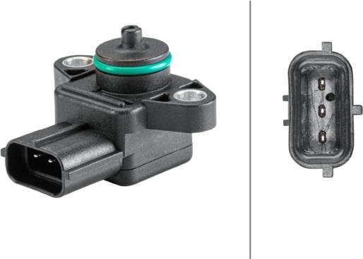 HELLA 6PP 358 152-231 - Датчик, давление во впускной трубе abcparts.ee