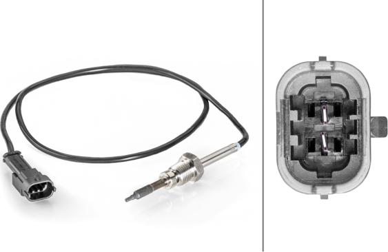 HELLA 6PT 014 494-341 - Датчик, температура выхлопных газов abcparts.ee