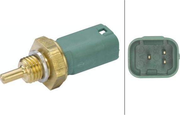 HELLA 6PT 013 113-271 - Датчик температуры ОЖ, охлаждающей жидкости abcparts.ee