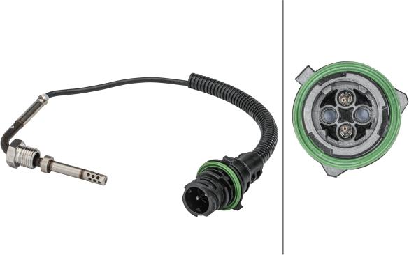 HELLA 6PT 358 181-571 - Датчик, температура выхлопных газов abcparts.ee