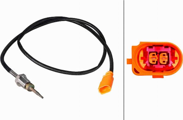 HELLA 6PT 358 226-431 - Датчик, температура выхлопных газов abcparts.ee