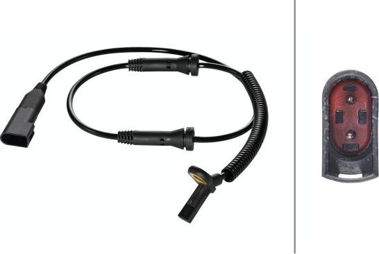 HELLA 6PU 009 106-911 - ABS датчик, частота вращения колеса abcparts.ee