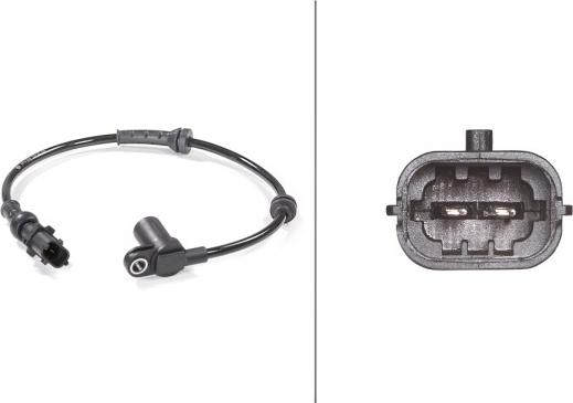 HELLA 6PU 009 106-261 - ABS датчик, частота вращения колеса abcparts.ee