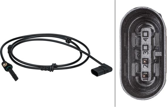 HELLA 6PU 012 679-451 - ABS датчик, частота вращения колеса abcparts.ee