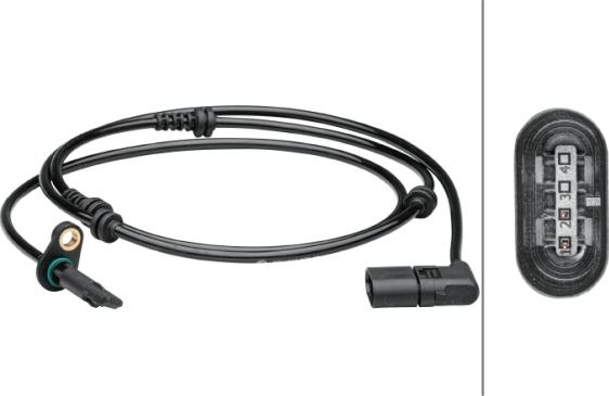 HELLA 6PU 012 679-461 - ABS датчик, частота вращения колеса abcparts.ee