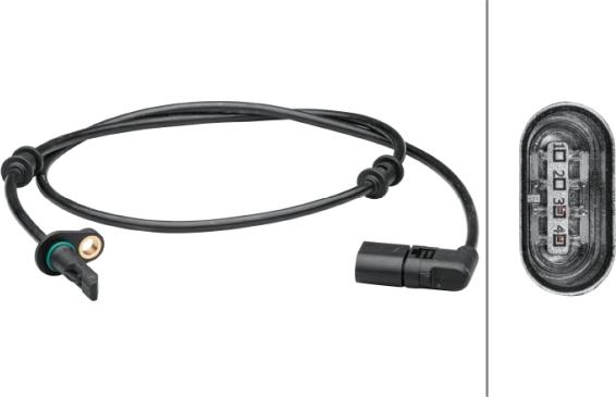HELLA 6PU 012 679-471 - ABS датчик, частота вращения колеса abcparts.ee