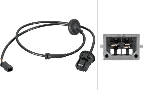 HELLA 6PU 012 806-901 - ABS датчик, частота вращения колеса abcparts.ee