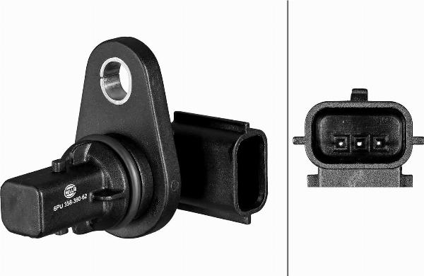 HELLA 6PU 358 380-621 - Датчик положения Распредвала abcparts.ee