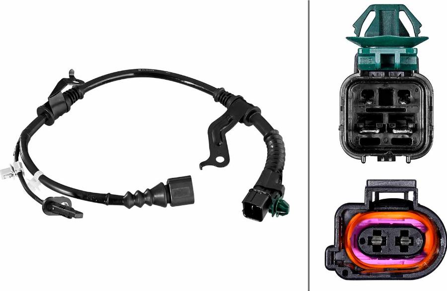 HELLA 6PU 358 219-461 - ABS датчик, частота вращения колеса abcparts.ee