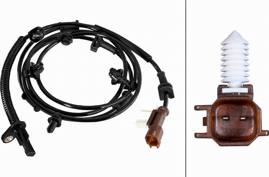 HELLA 6PU 358 219-511 - ABS датчик, частота вращения колеса abcparts.ee