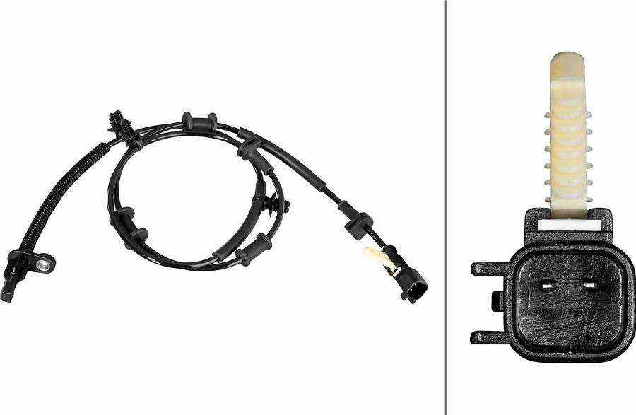 HELLA 6PU 358 219-521 - ABS датчик, частота вращения колеса abcparts.ee