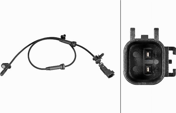HELLA 6PU 358 216-481 - ABS датчик, частота вращения колеса abcparts.ee